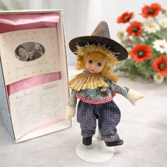 Madame Alexander Other - Madame Alexander Wizard of Oz Scarecrow Doll w Box Papers Stand Vintage